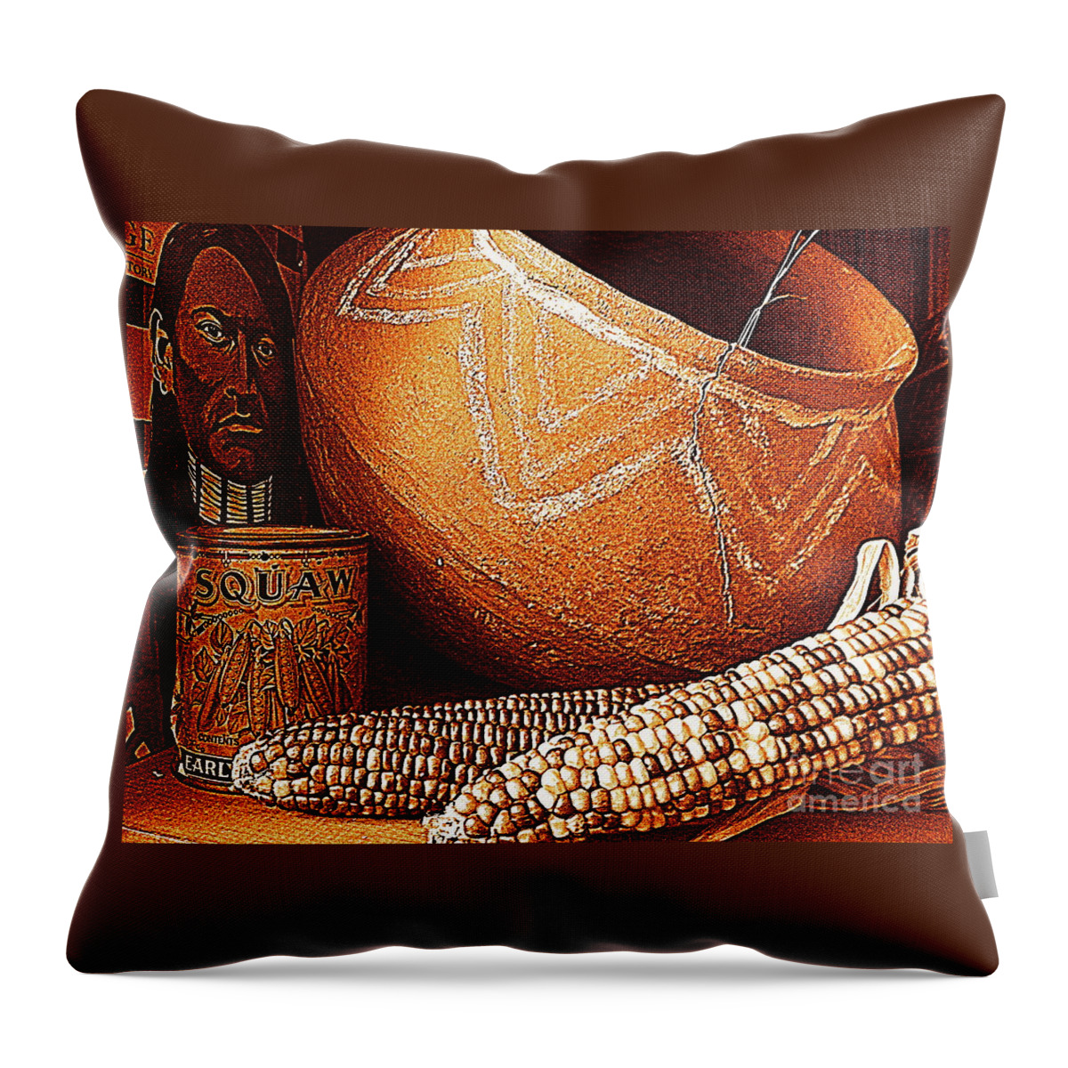Nola Throw Pillow featuring the photograph New Orleans Maize The Indian Corn Still Life In Louisiana by Michael Hoard