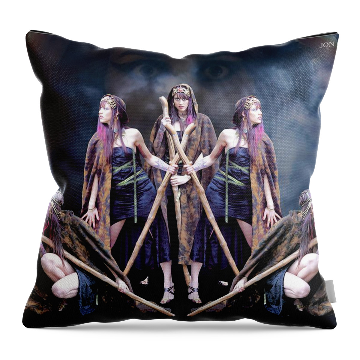Sexy Throw Pillow featuring the photograph Mirror Image #2 by Jon Volden