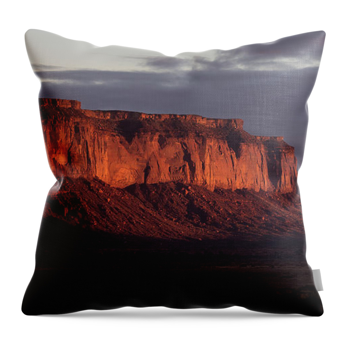 Arizona Throw Pillow featuring the photograph Monument Valley Sunrise by Todd Aaron