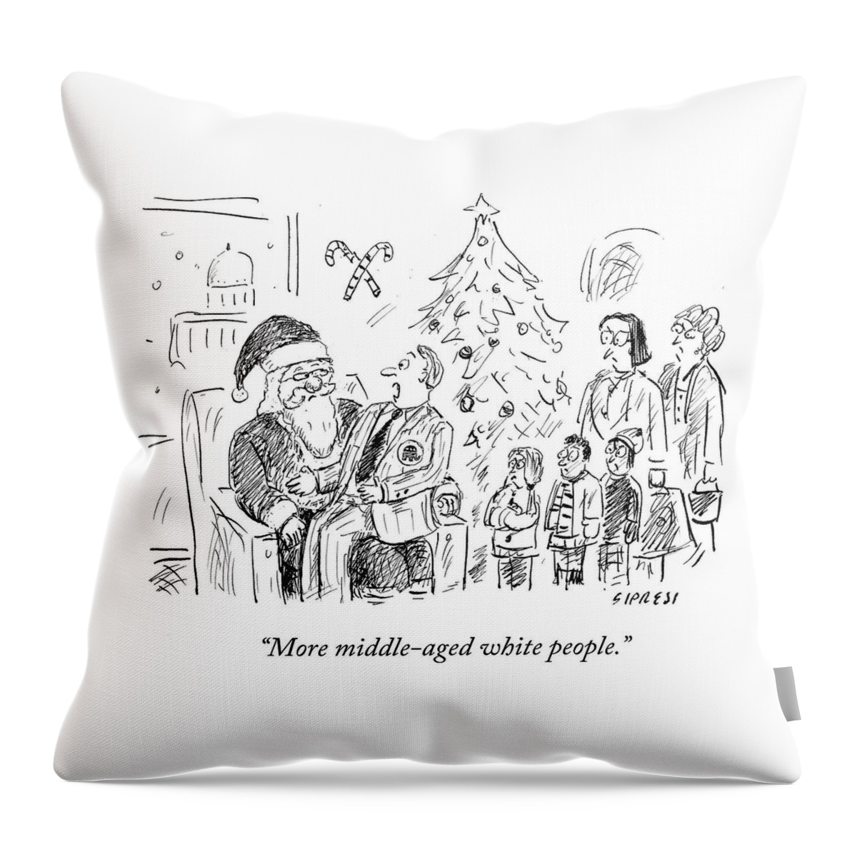 More Middle Aged White People #1 Throw Pillow