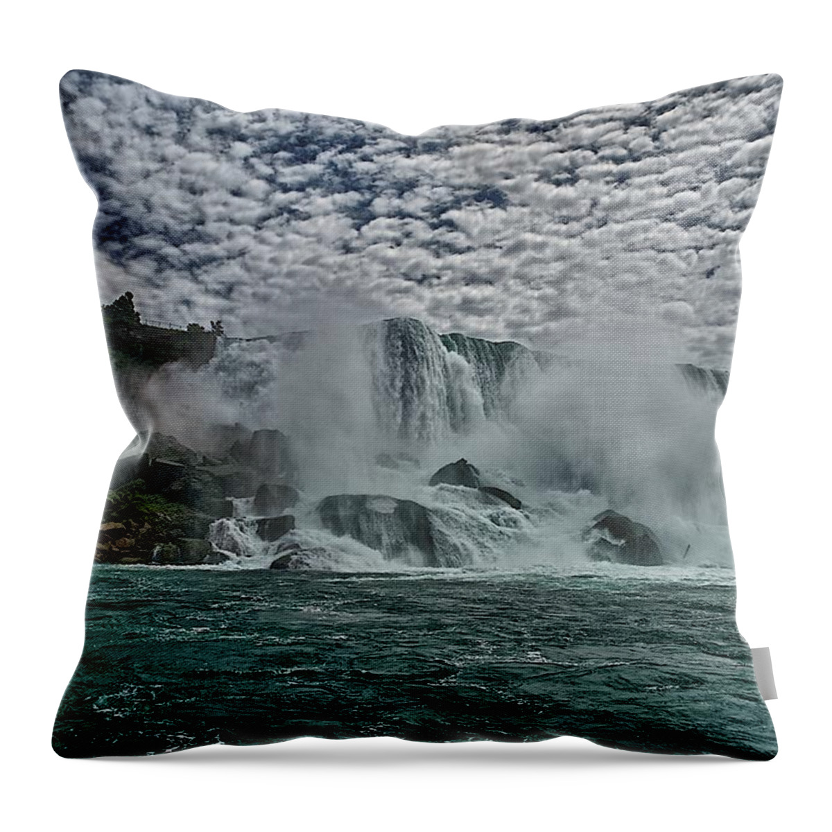 Canada Throw Pillow featuring the photograph Niagara Falls #1 by Prince Andre Faubert