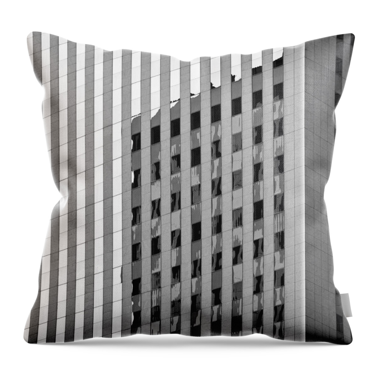 Structure Throw Pillow featuring the photograph Office Building #1 by Chevy Fleet