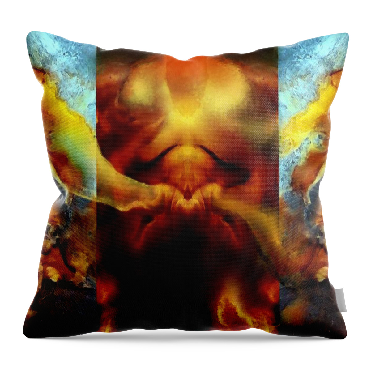 Phaeton Throw Pillow featuring the painting Phaeton #1 by Wolfgang Schweizer