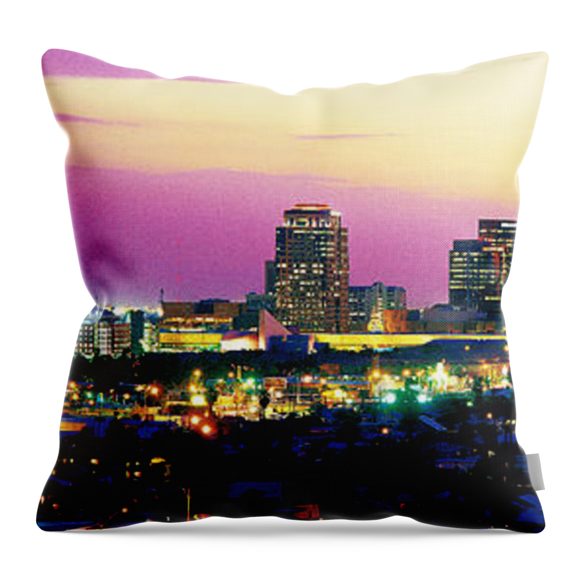Photography Throw Pillow featuring the photograph Phoenix Az #1 by Panoramic Images