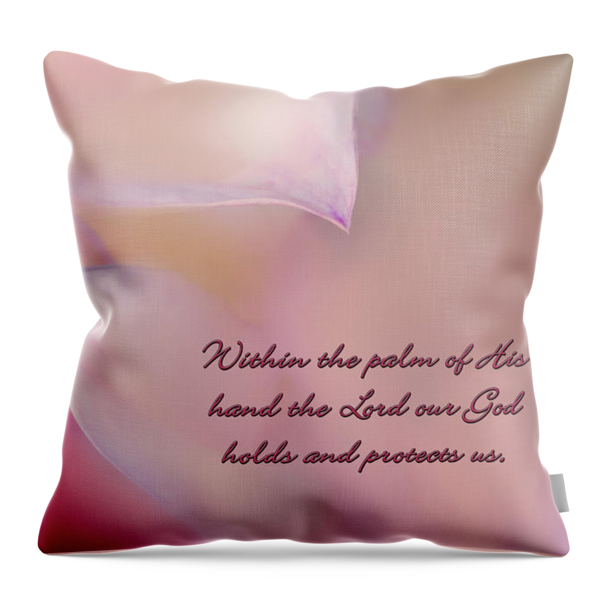 Floral Throw Pillow featuring the photograph Protected #1 by Mary Jo Allen