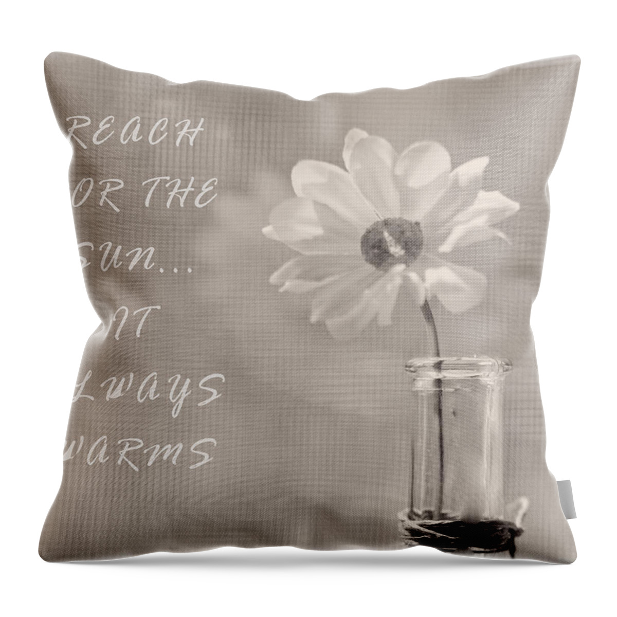 Reach Throw Pillow featuring the photograph Reach #1 by Mary Underwood