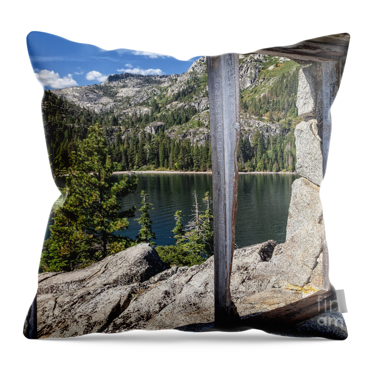 Lake Throw Pillow featuring the photograph Room with a View #1 by Dianne Phelps
