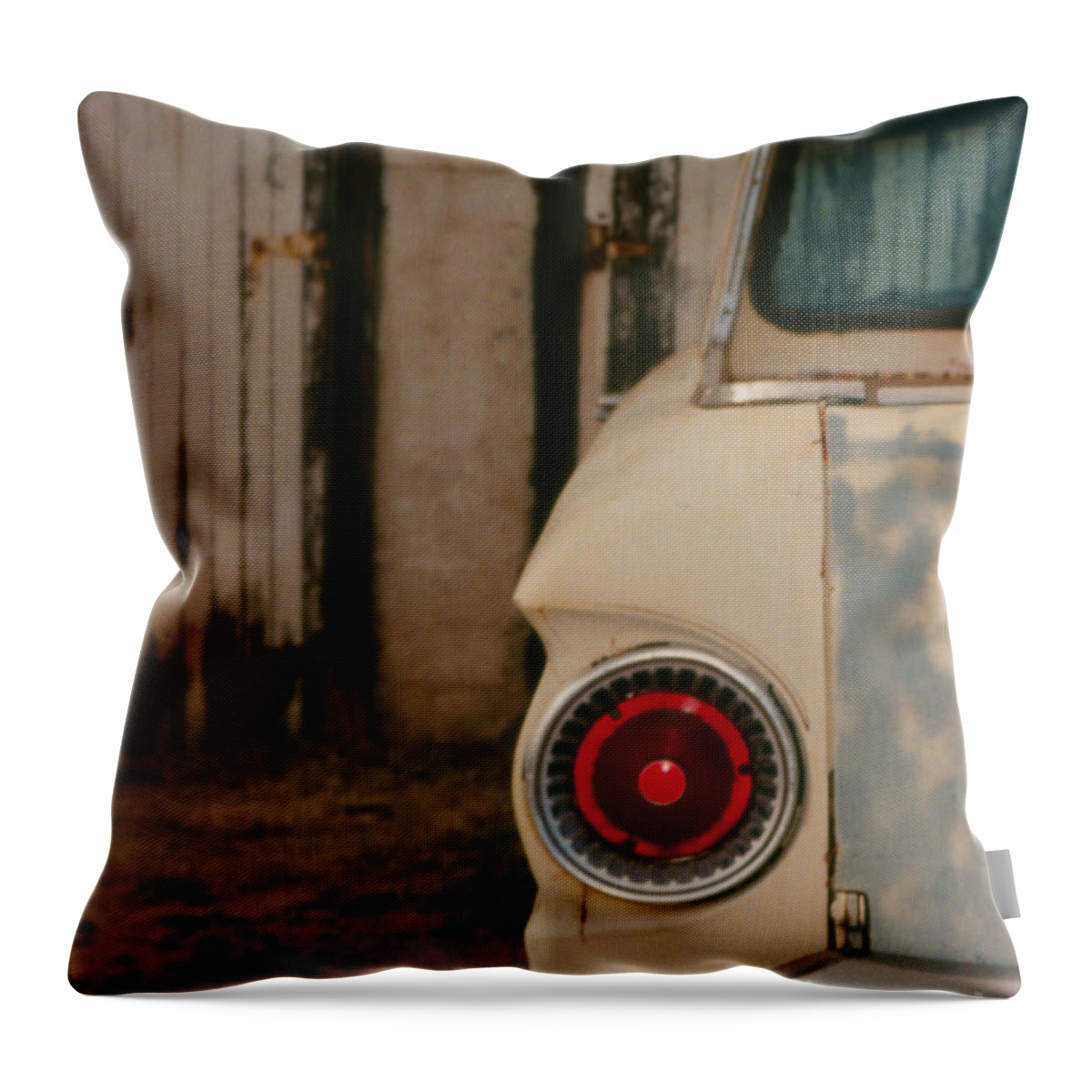 Car Throw Pillow featuring the photograph Rusty Car #2 by Heather Kirk