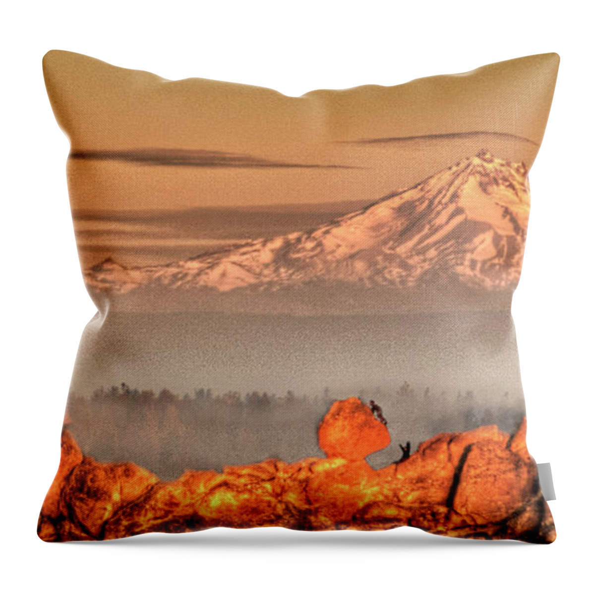 Tranquility Throw Pillow featuring the photograph Smith Rock, Oregon #1 by Image By Nonac digi For The Green Man