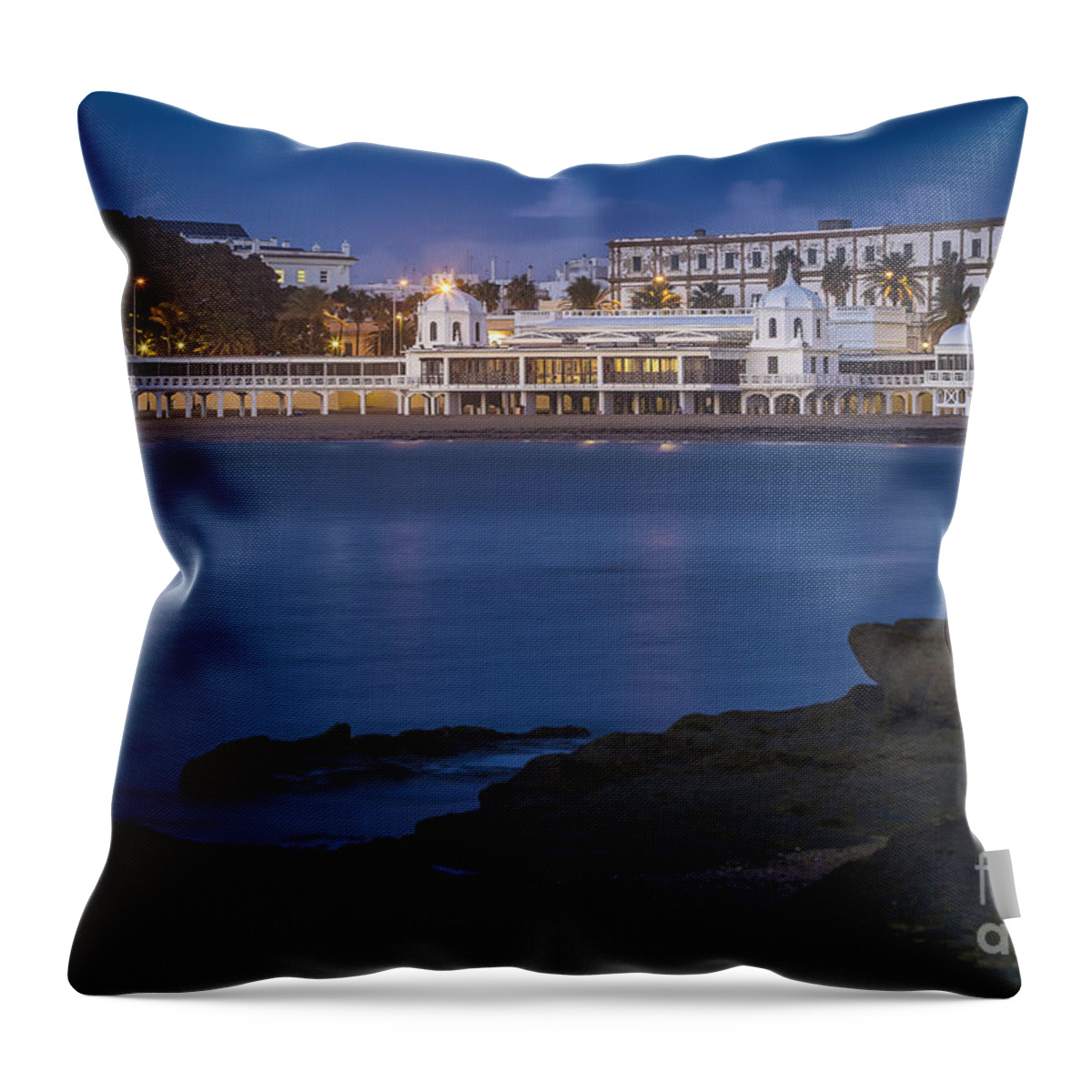 Andalucia Throw Pillow featuring the photograph Spa of Our Lady of the Palm Cadiz Spain #1 by Pablo Avanzini