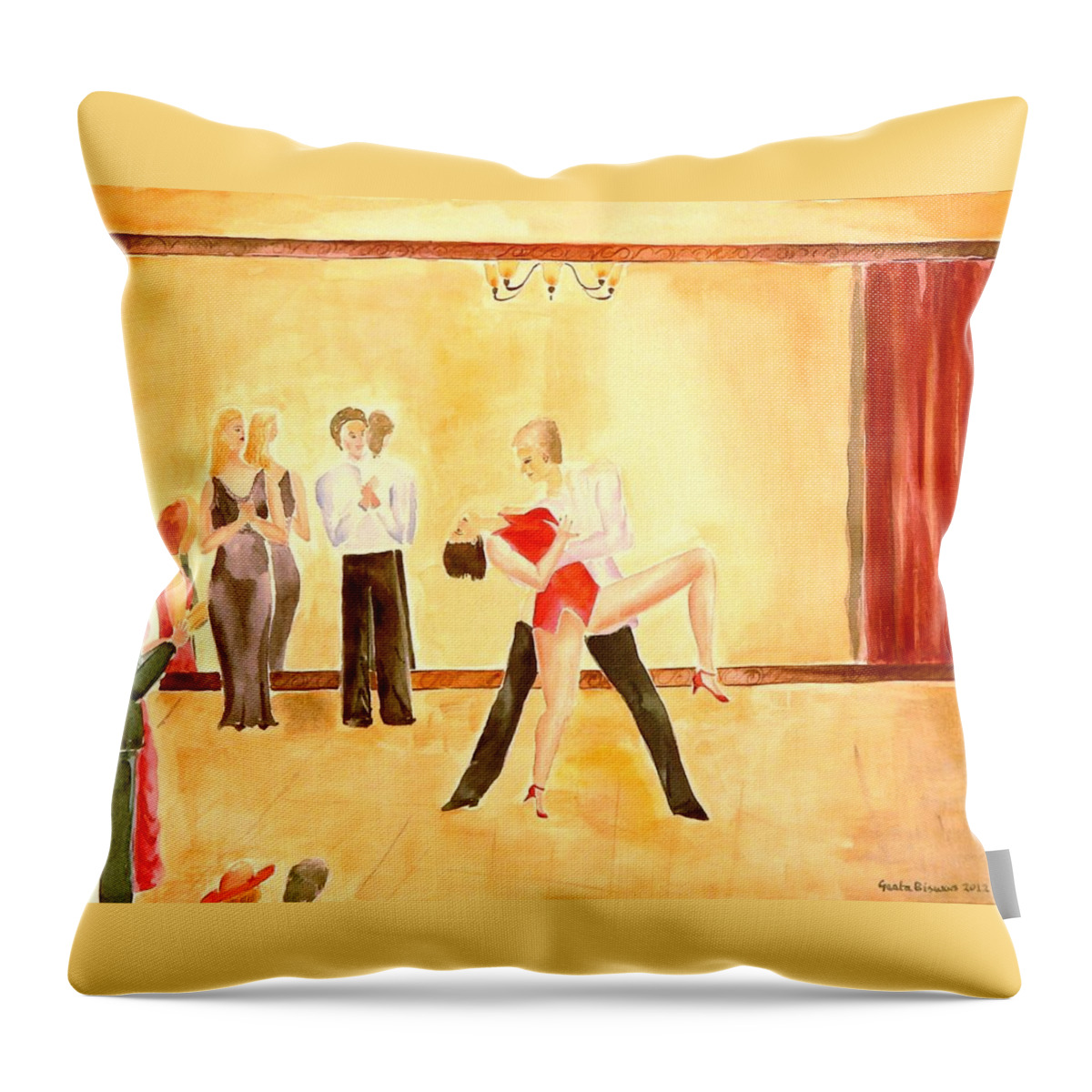 Halloween Throw Pillow featuring the painting Spirits dont reflect #1 by Geeta Yerra