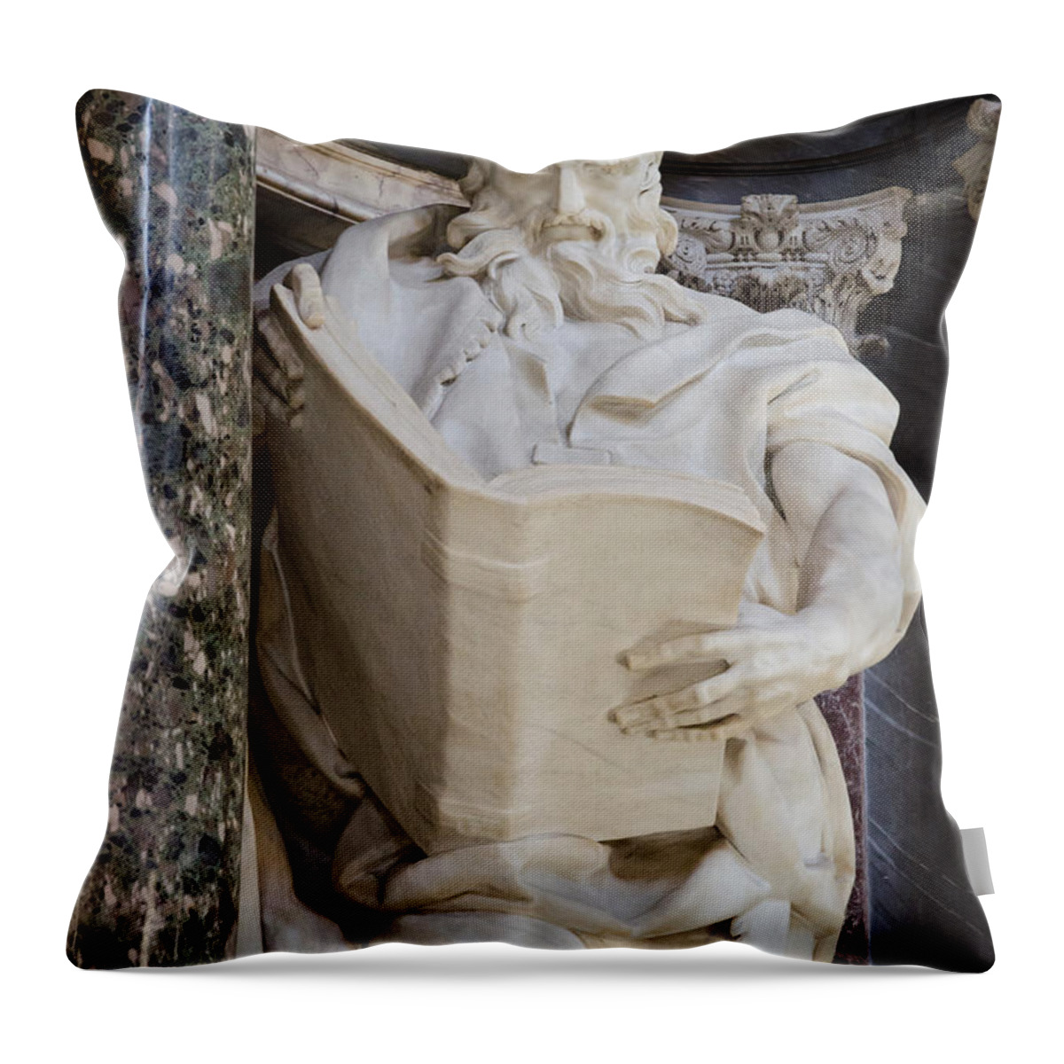 Papal Throw Pillow featuring the photograph St. Matthew #1 by Pablo Lopez