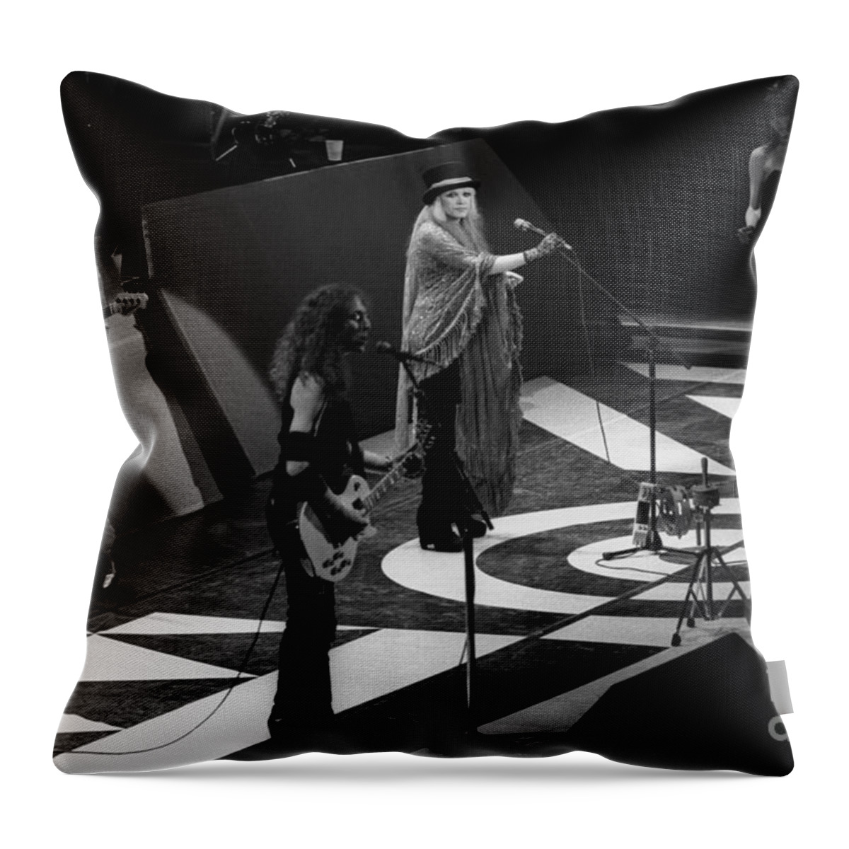 Singer Throw Pillow featuring the photograph Stevie Nicks #1 by Concert Photos