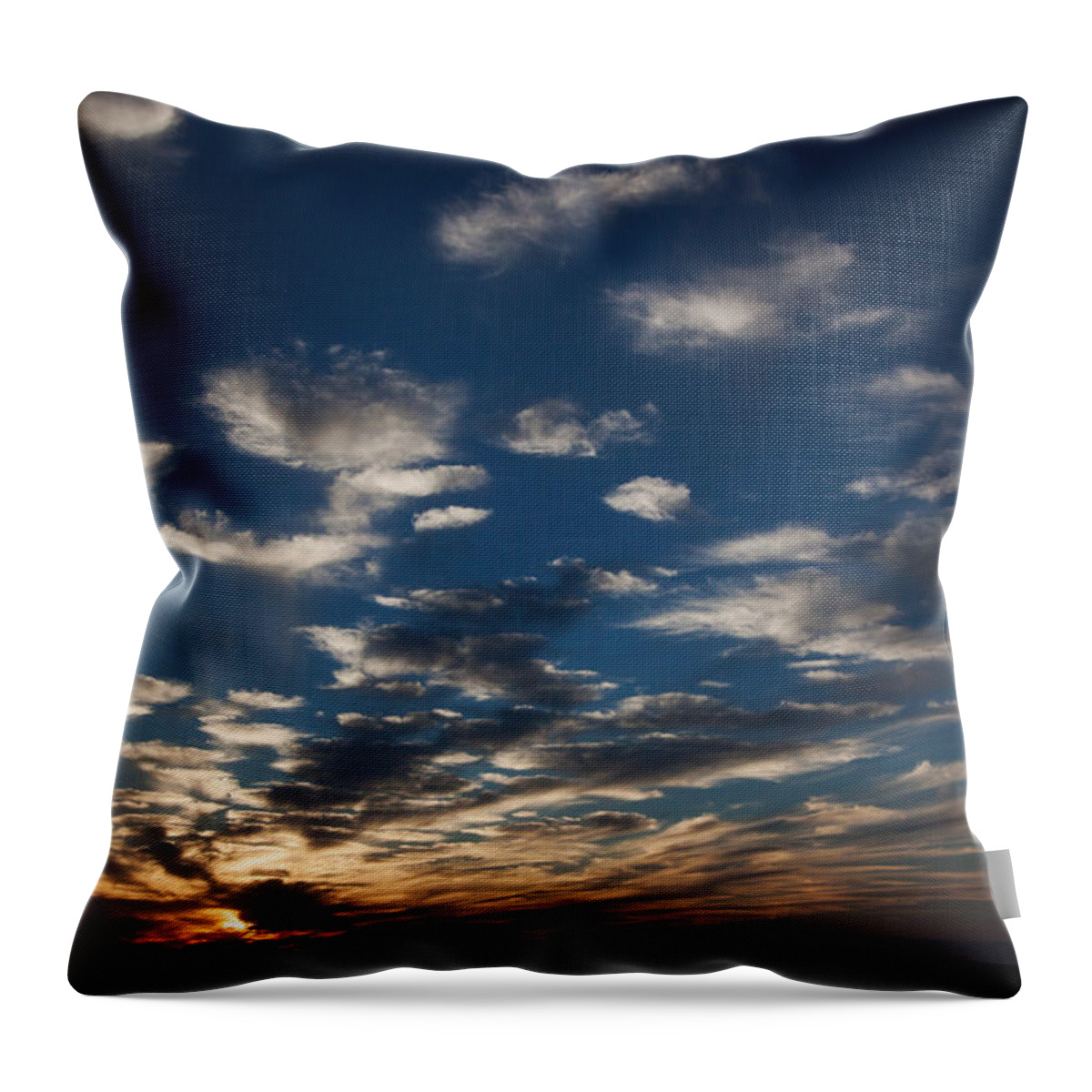 Sunset Throw Pillow featuring the photograph Sunset #1 by Ronnie Prcin