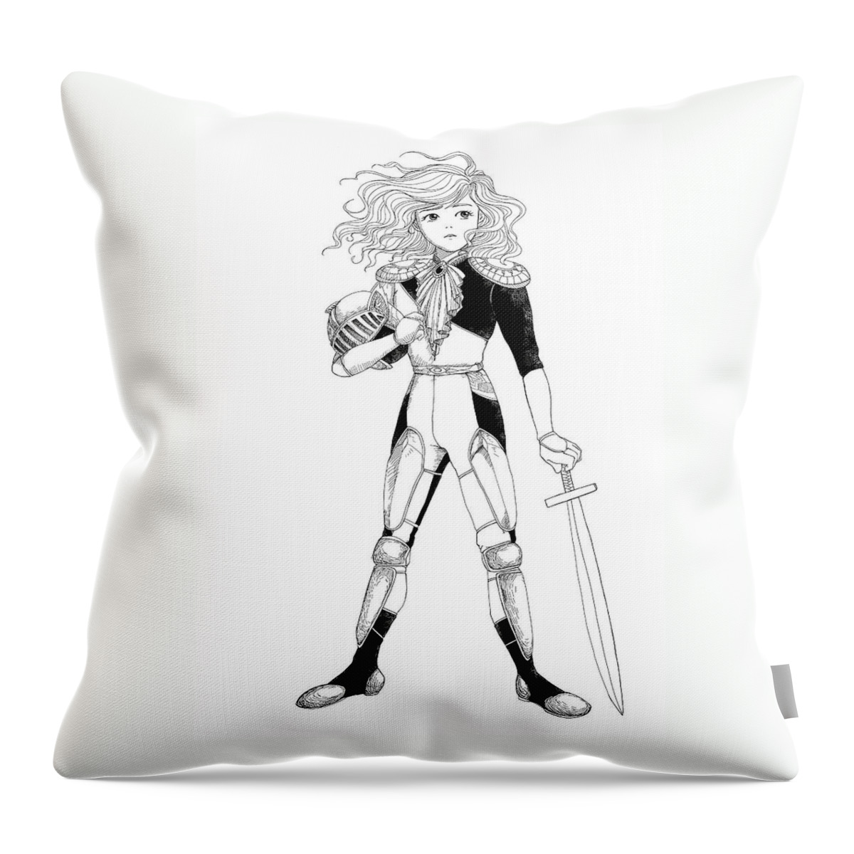 Wurtherington Throw Pillow featuring the painting Tammy Wurtherington Freedom Fighter #3 by Reynold Jay