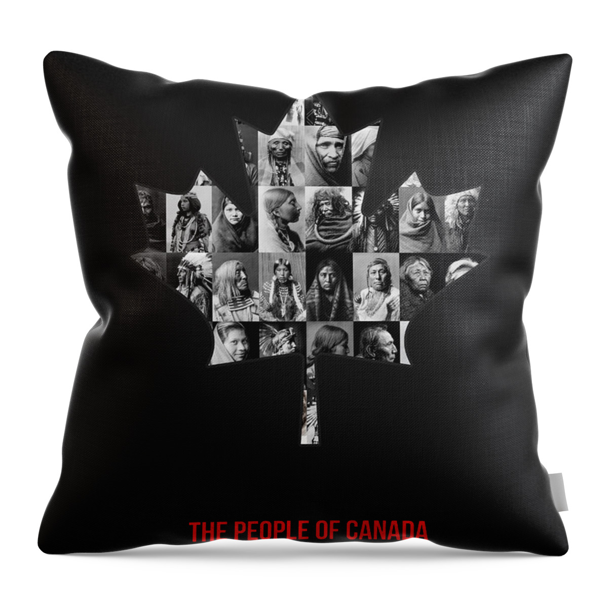 Indian Throw Pillow featuring the photograph The People of Canada #1 by Aged Pixel