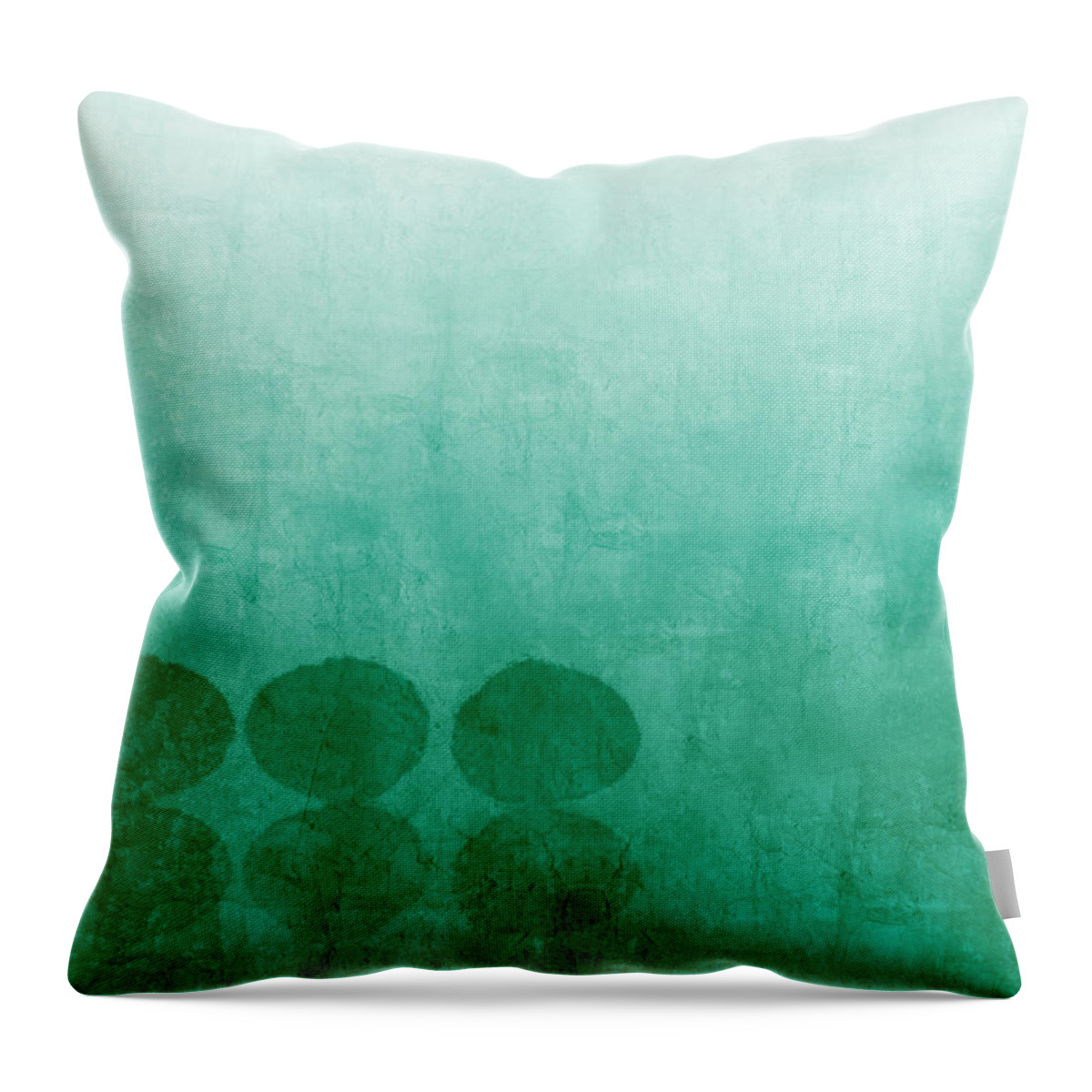 Abstract Throw Pillow featuring the painting Tranquility #1 by Linda Woods