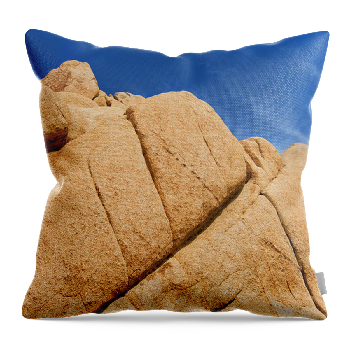 Scenics Throw Pillow featuring the photograph Usa, California, Joshua Tree National #1 by Tetra Images
