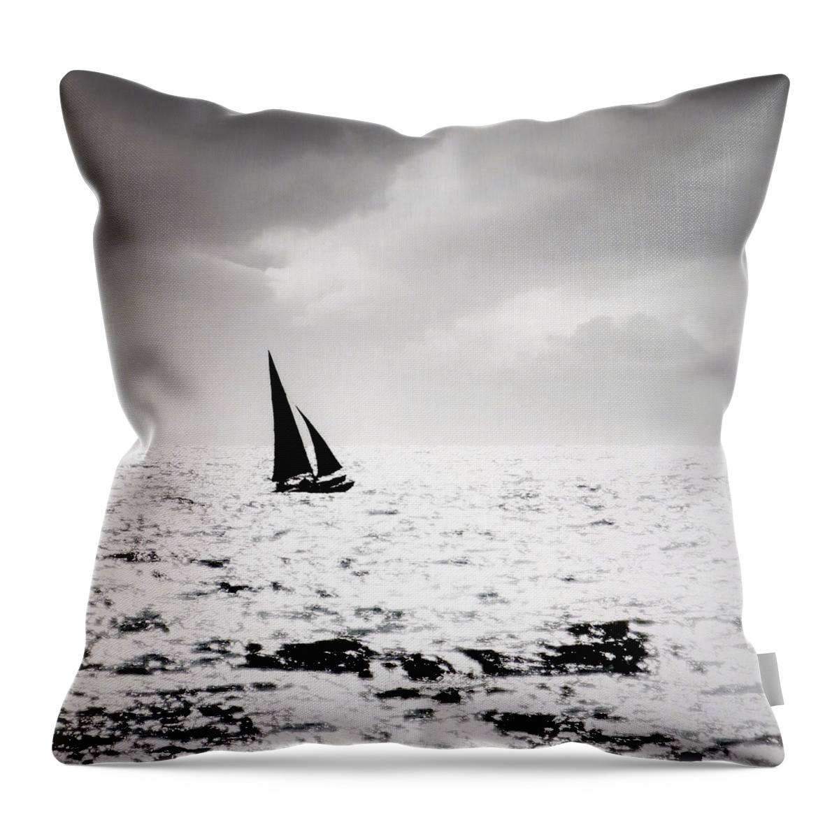 Ocean Throw Pillow featuring the photograph Vela #2 by Natasha Marco