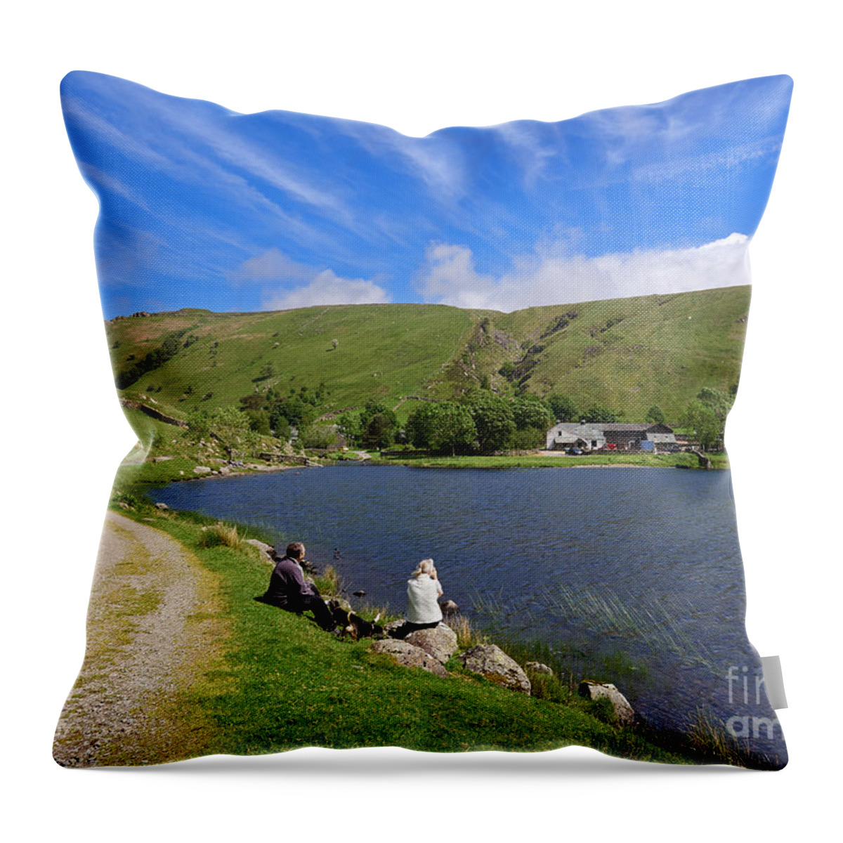 Tarn Throw Pillow featuring the photograph Watendlath Tarn in Lake District National Park #2 by Louise Heusinkveld