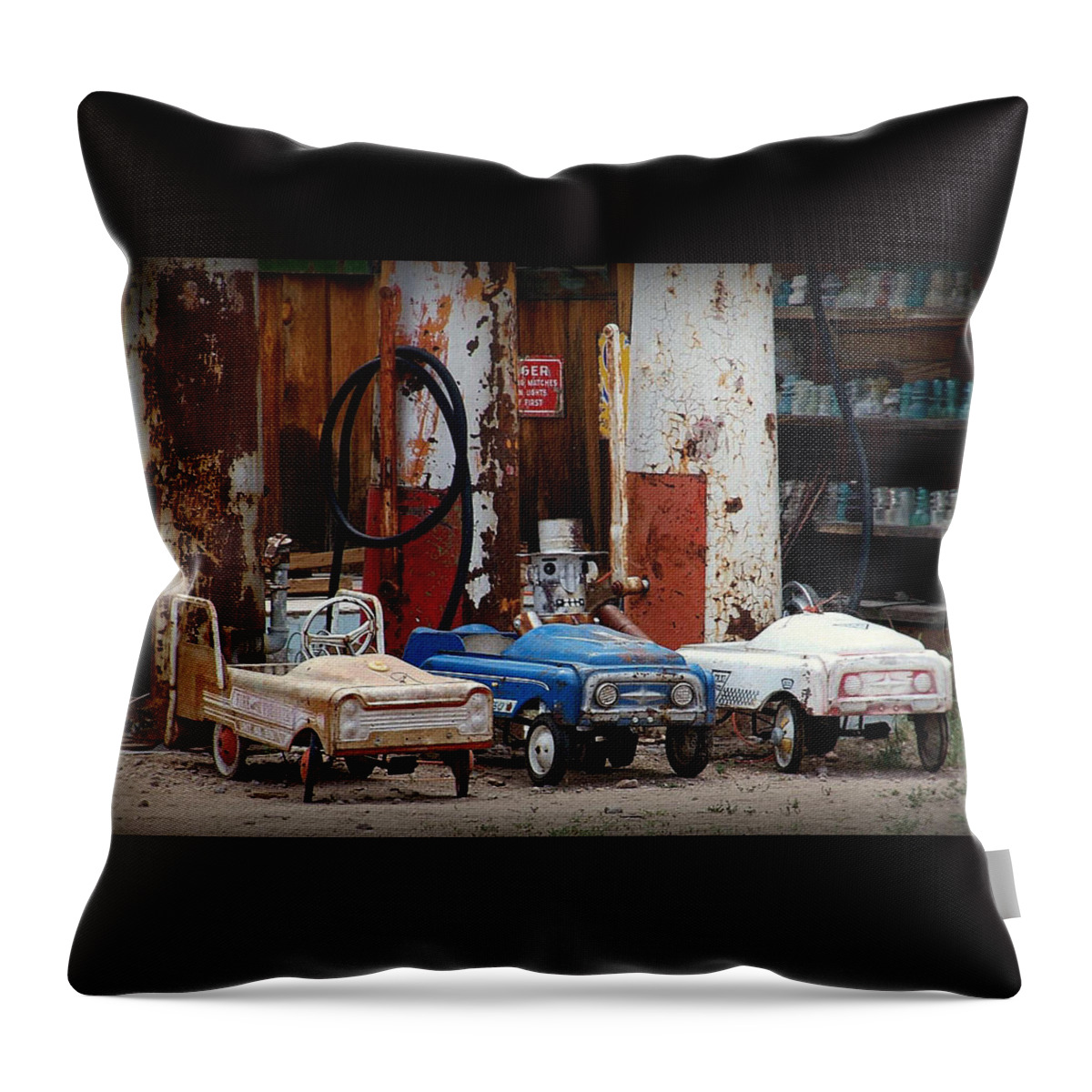 Nostalgic Throw Pillow featuring the photograph When I was a kid.. #1 by Al Swasey