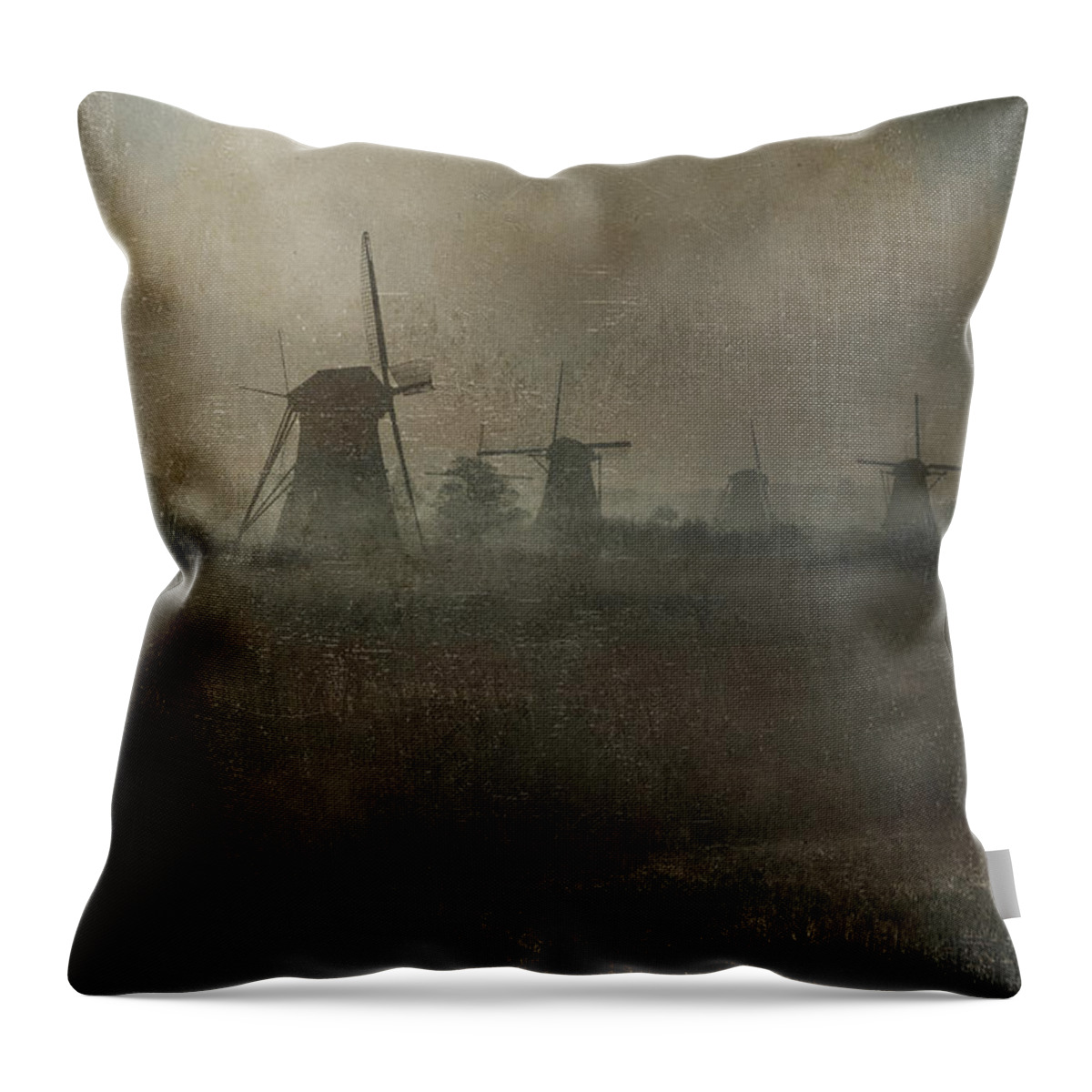 Mill Throw Pillow featuring the photograph Windmills #1 by Joana Kruse