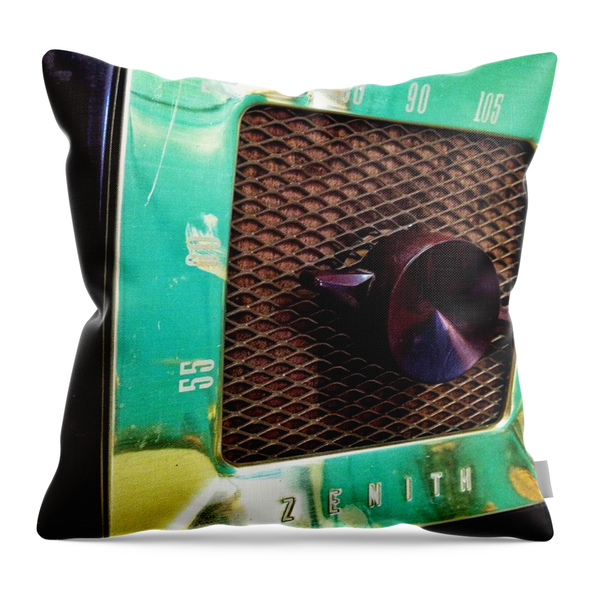 Radio Throw Pillow featuring the digital art Zenith #2 by Olivier Calas
