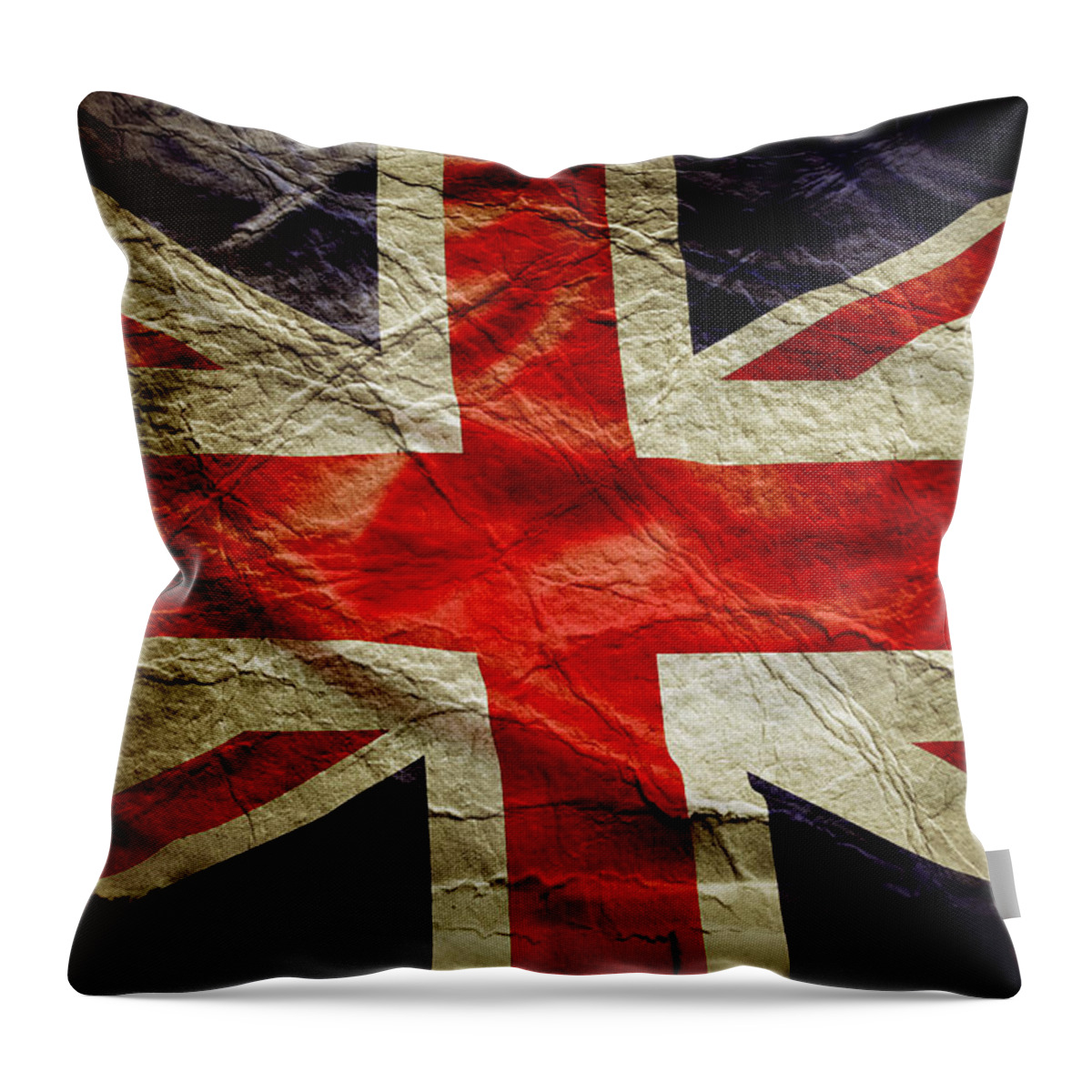 Flag Throw Pillow featuring the photograph Union Jack #10 by Les Cunliffe