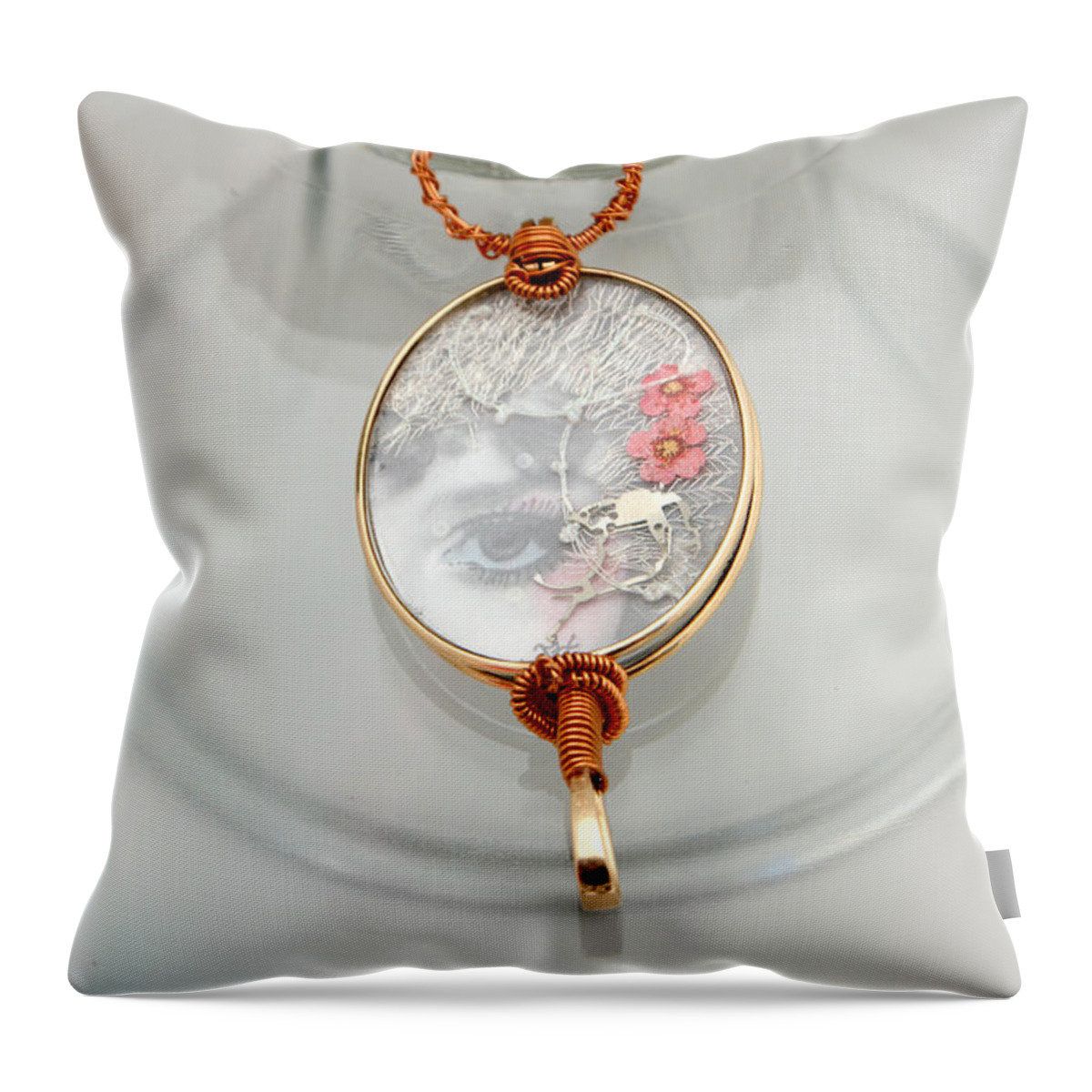 Jewelry Throw Pillow featuring the jewelry Jewelry #12 by Judy Henninger