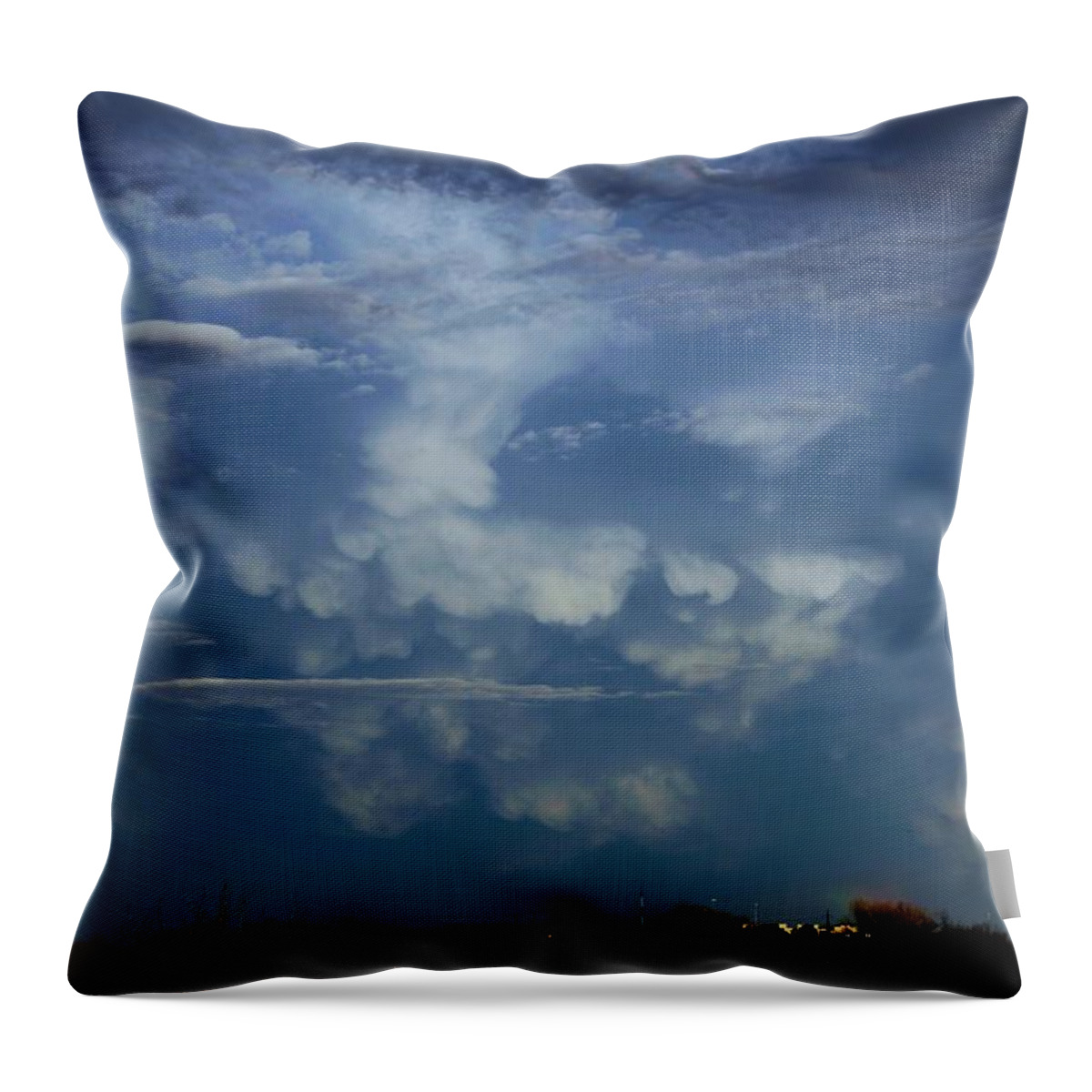 Stormscape Throw Pillow featuring the photograph Let the Storm Season Begin #22 by NebraskaSC