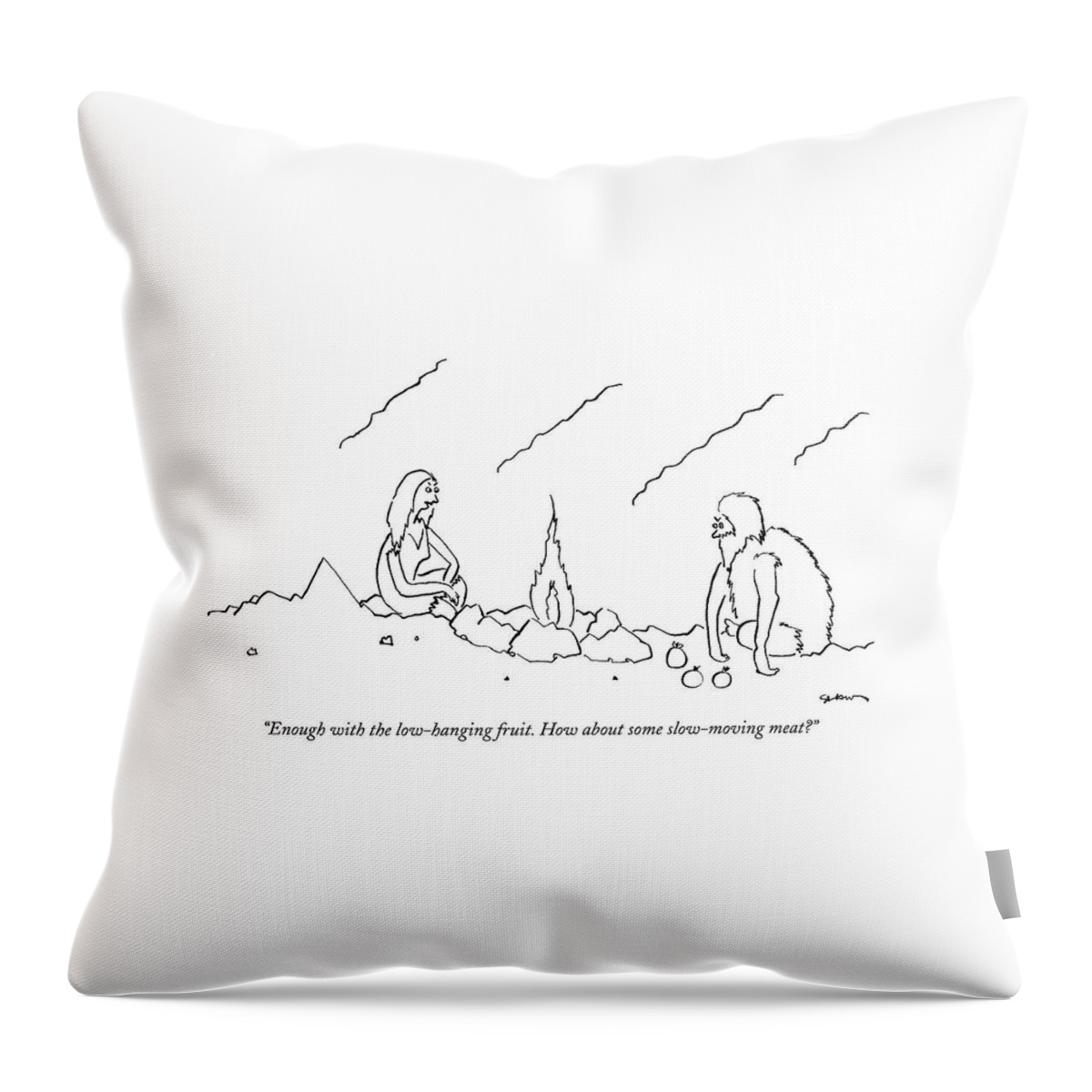Enough With The Low-hanging Fruit.  How Throw Pillow