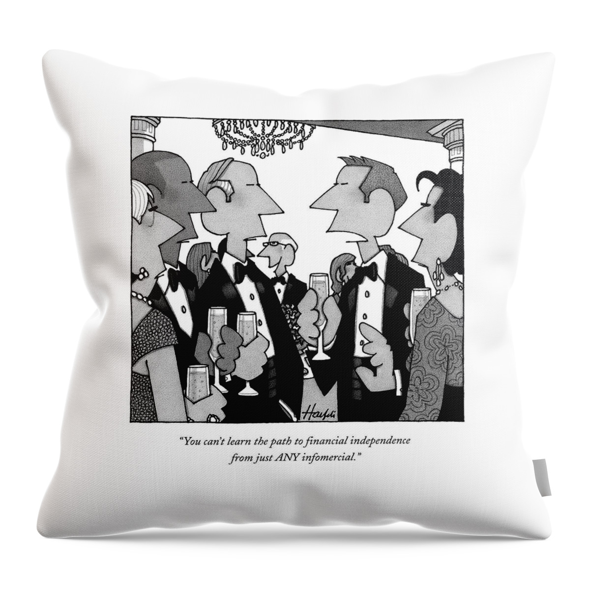You Can't Learn The Path To Financial Throw Pillow