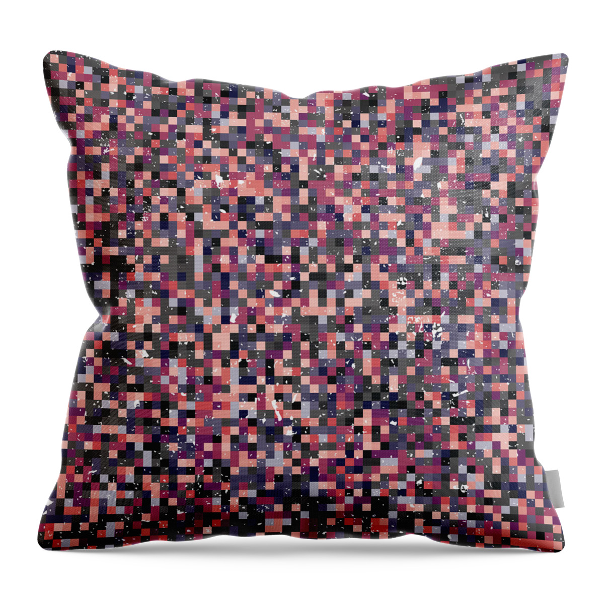 Wallpaper Throw Pillow featuring the digital art Pixel Art #111 by Mike Taylor