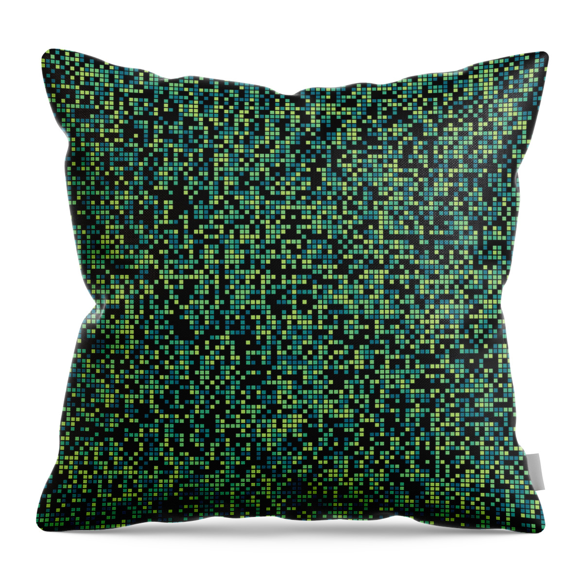 Pixel Throw Pillow featuring the digital art Pixel Art #127 by Mike Taylor