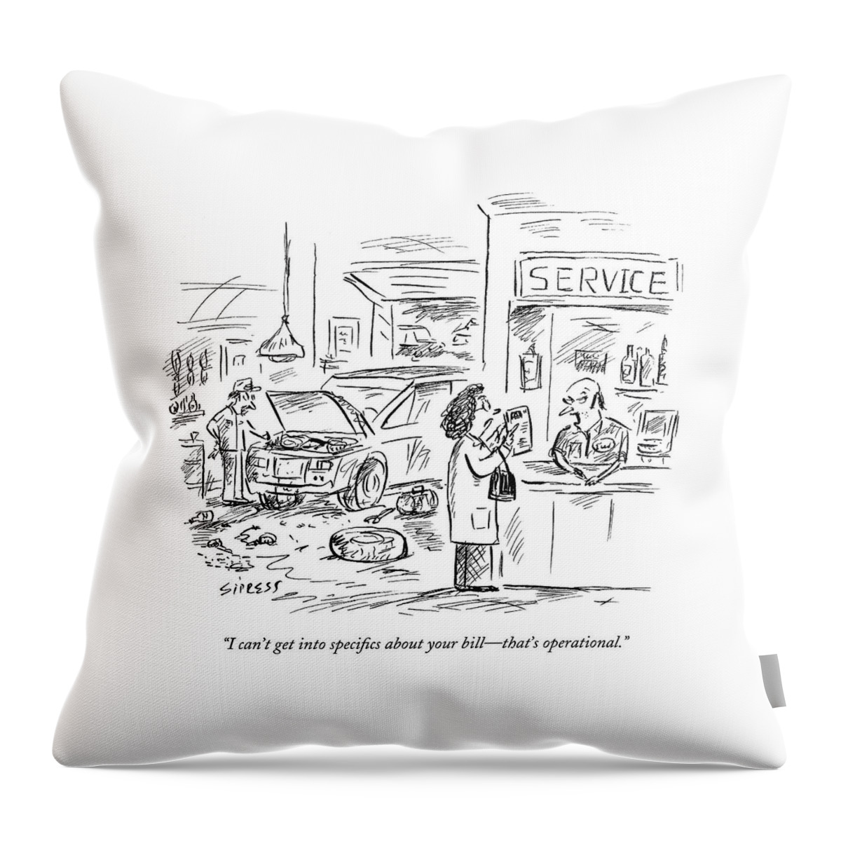 I Can't Get Into Specifics About Your Bill - Throw Pillow