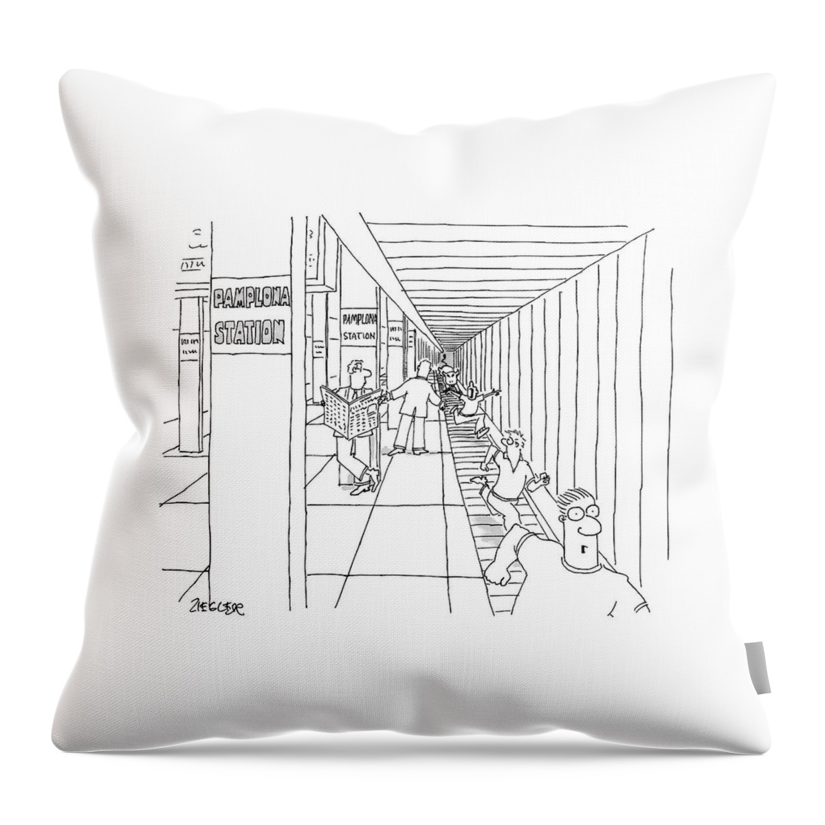 New Yorker April 24th, 2006 Throw Pillow