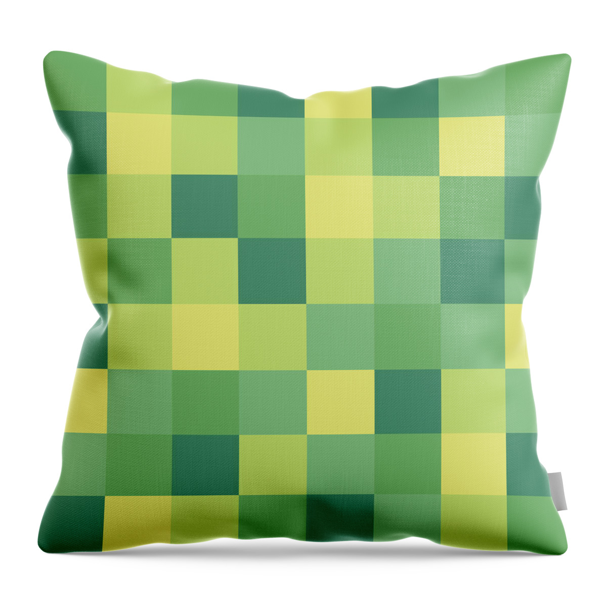 Abstract Throw Pillow featuring the digital art Pixel Art #160 by Mike Taylor