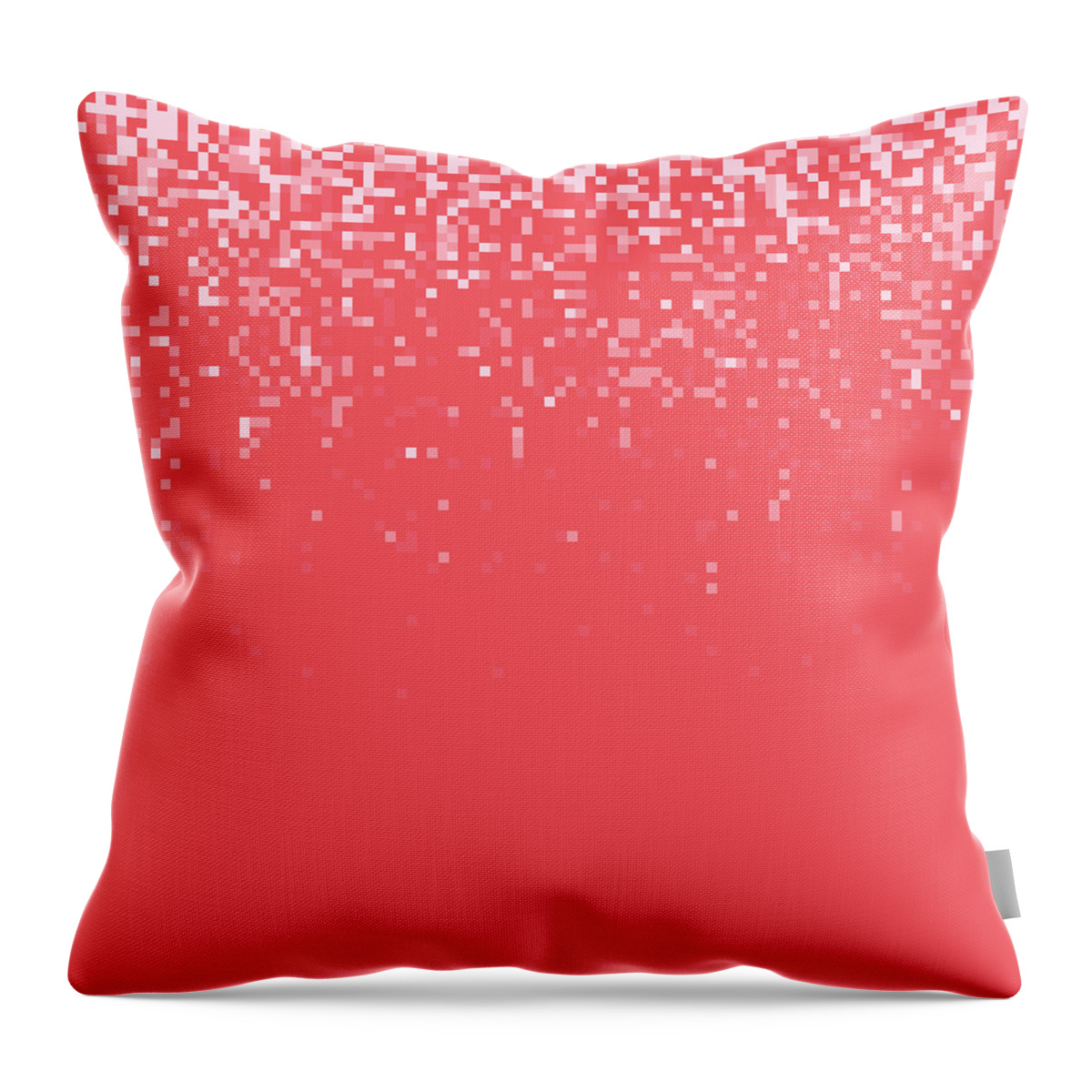 Abstract Throw Pillow featuring the digital art Pixel Art #175 by Mike Taylor