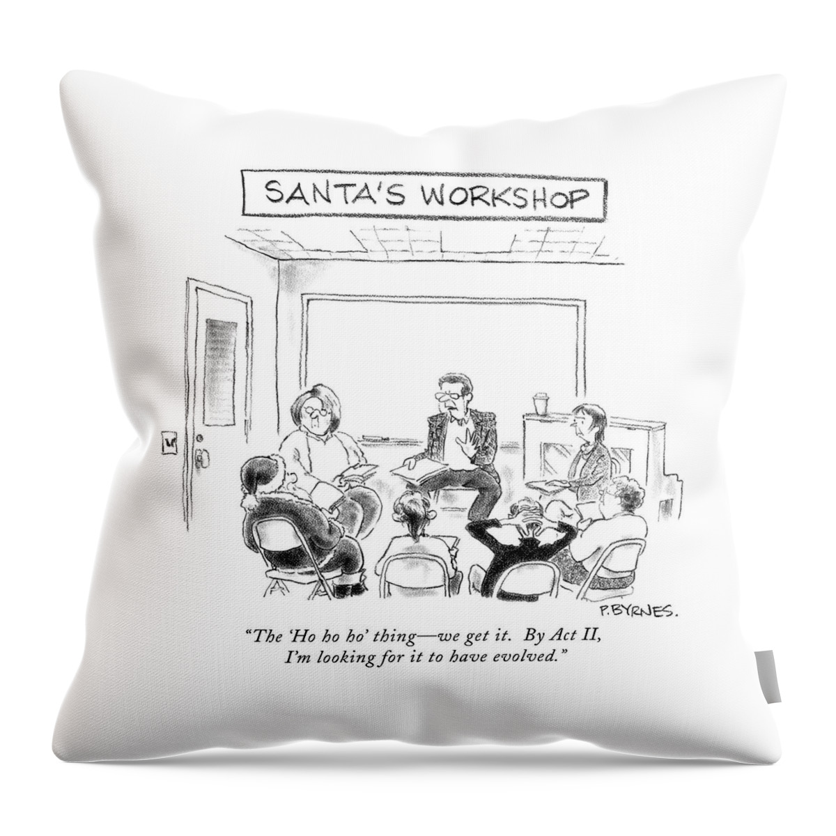 The 'ho Ho Ho' Thing - We Get It.  By Act Ii Throw Pillow