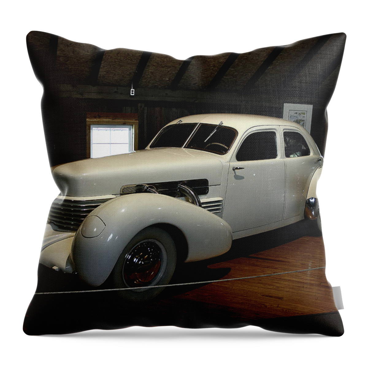 1937 Throw Pillow featuring the photograph 1937 Cord 812 Westchester by Richard Gregurich