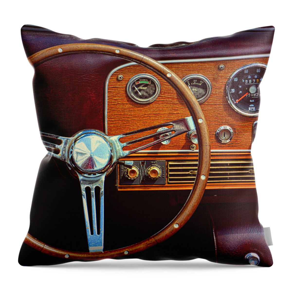 Cord Throw Pillow featuring the photograph 1937 Cord Roadster by Mike Martin
