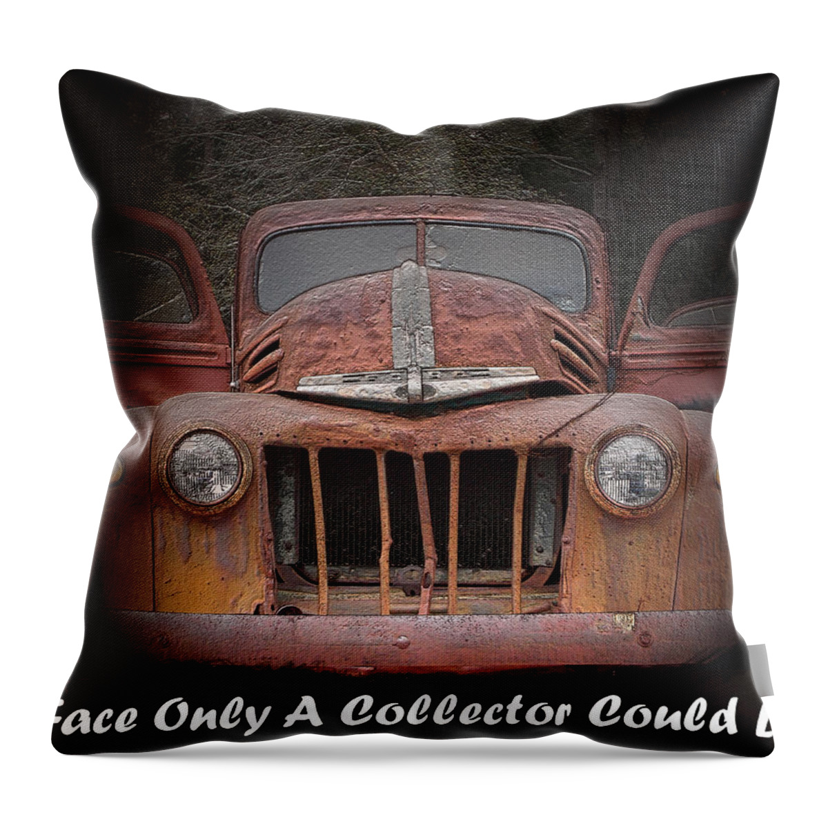 Vintage Throw Pillow featuring the photograph 1945 Ford by Bob Johnson