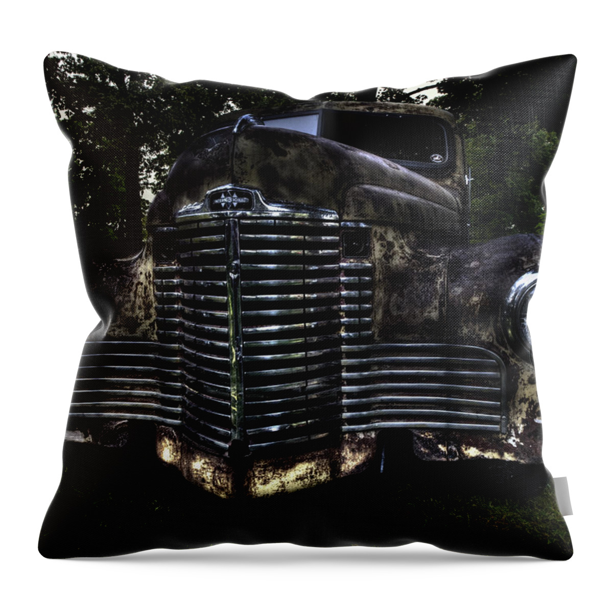 1948 International Truck Throw Pillow featuring the photograph 1948 International Truck by Thomas Young