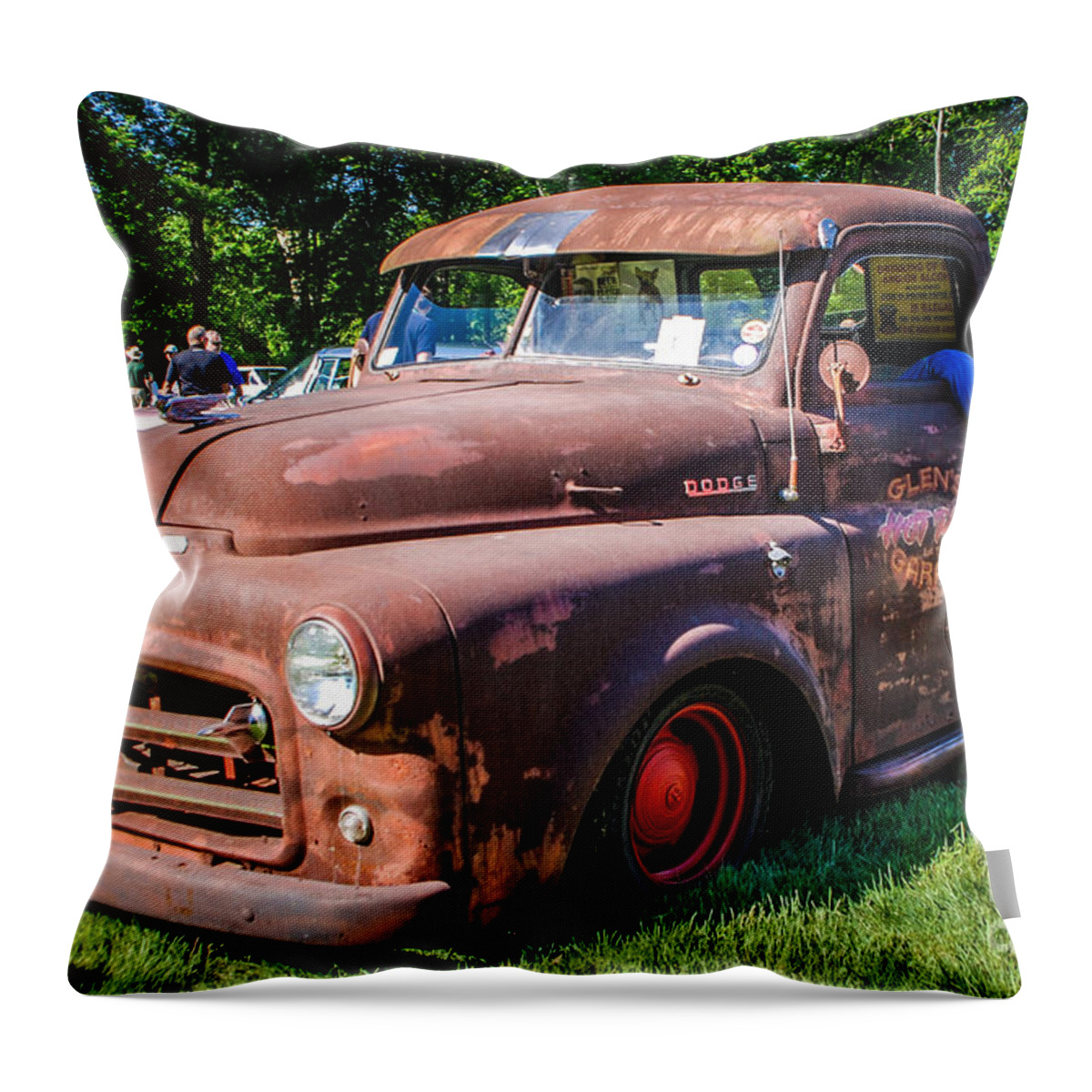 1952 Throw Pillow featuring the photograph 1952 Dodge Pickup by Grace Grogan