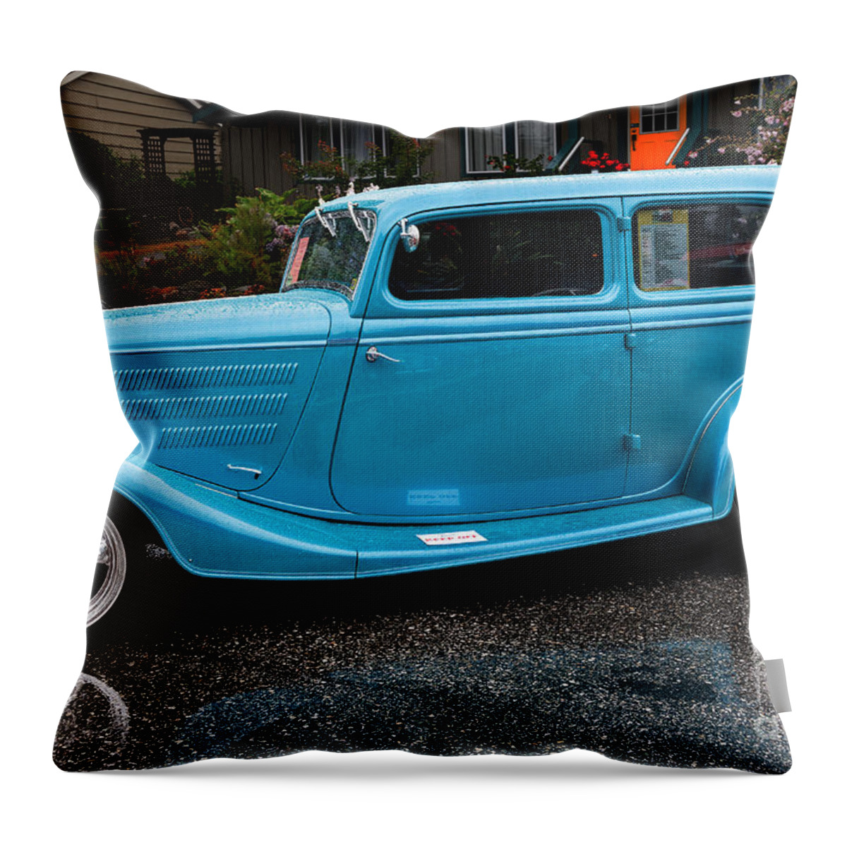 Ford Throw Pillow featuring the photograph 34 Ford #2 by Jim Hatch
