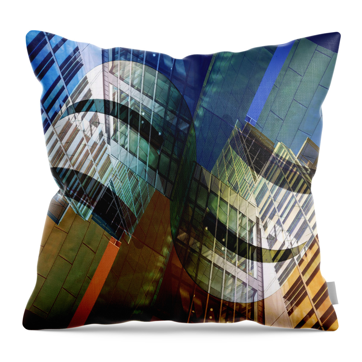 Abstract Throw Pillow featuring the photograph Architectural Abstract #1 by Wayne Sherriff