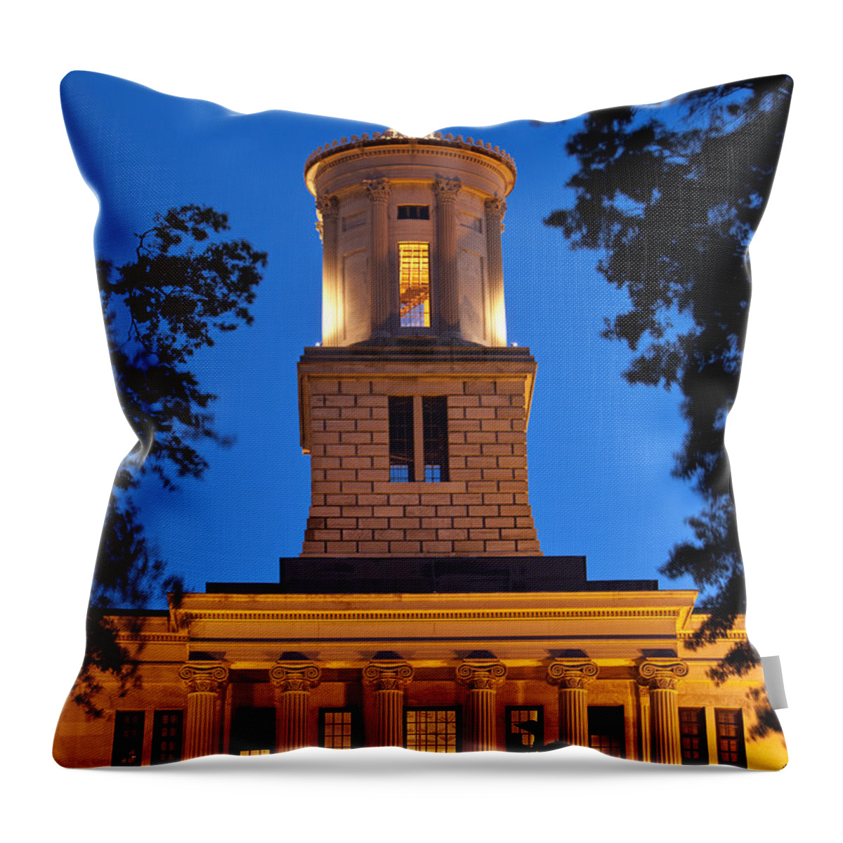 Andrew Jackson Throw Pillow featuring the photograph Capital Building #2 by Brian Jannsen
