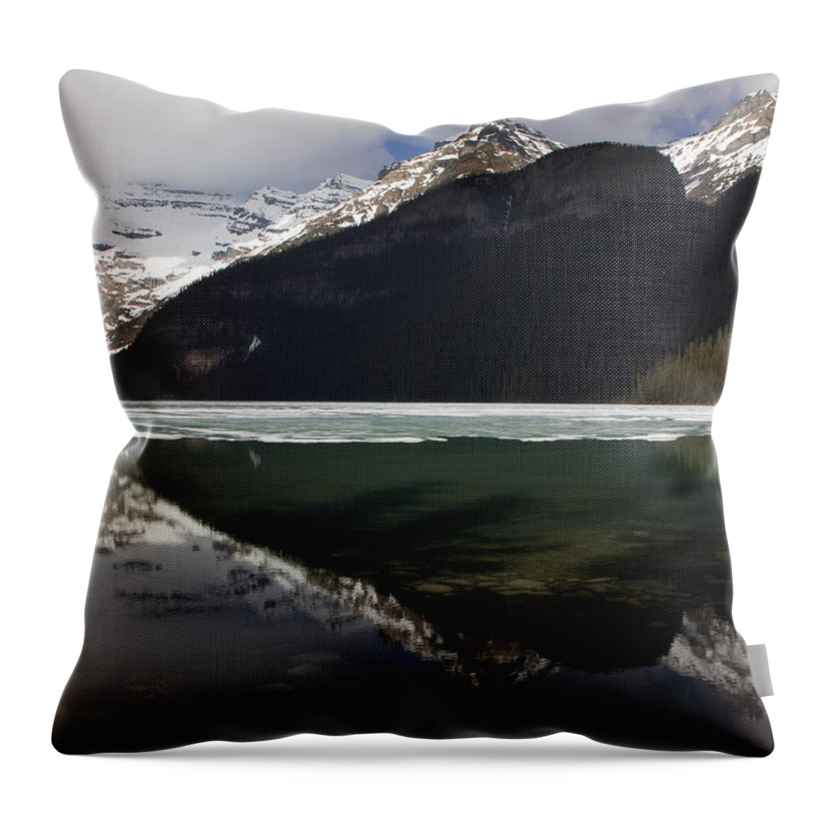 Landscape Throw Pillow featuring the photograph Lake Louise Alberta Canada #2 by Tony Mills