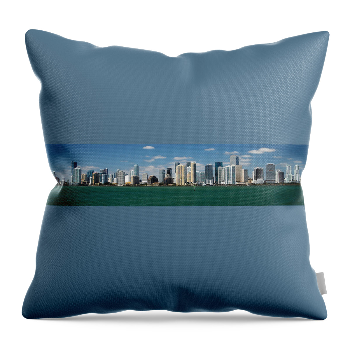 Lawrence Throw Pillow featuring the photograph Miami by Lawrence Boothby