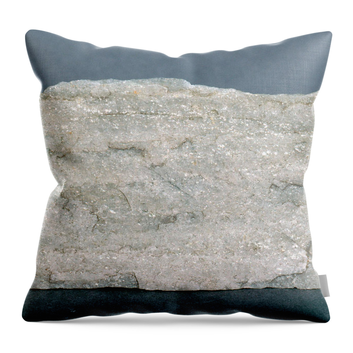 Foliated Throw Pillow featuring the photograph Micaceous Quartzite #2 by A.b. Joyce